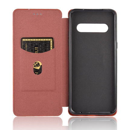 Carbon Fiber Texture Magnetic Horizontal Flip TPU + PC + PU Leather Case with Card Slot, For LG V60 ThinQ 5G, For BlackBerry KEY2, For BlackBerry Keyone, For Asus ROG Phone 3 ZS661KS, For Asus ROG Phone II