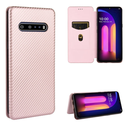 Carbon Fiber Texture Magnetic Horizontal Flip TPU + PC + PU Leather Case with Card Slot, For LG V60 ThinQ 5G, For BlackBerry KEY2, For BlackBerry Keyone, For Asus ROG Phone 3 ZS661KS, For Asus ROG Phone II