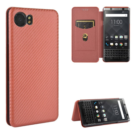 Carbon Fiber Texture Magnetic Horizontal Flip TPU + PC + PU Leather Case with Card Slot, For LG V60 ThinQ 5G, For BlackBerry KEY2, For BlackBerry Keyone, For Asus ROG Phone 3 ZS661KS, For Asus ROG Phone II