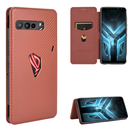 Carbon Fiber Texture Magnetic Horizontal Flip TPU + PC + PU Leather Case with Card Slot, For LG V60 ThinQ 5G, For BlackBerry KEY2, For BlackBerry Keyone, For Asus ROG Phone 3 ZS661KS, For Asus ROG Phone II