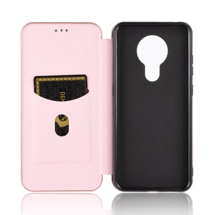Carbon Fiber Texture Magnetic Horizontal Flip TPU + PC + PU Leather Case with Card Slot, For Nokia 5.3, For Nokia C1, For Nokia C2, For Nokia 1.3
