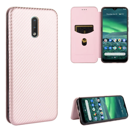 Carbon Fiber Texture Magnetic Horizontal Flip TPU + PC + PU Leather Case with Card Slot, For Nokia 2.3, For Nokia 7.2 & 6.2, For TCL 10 Pro, For TCL 10 Lite