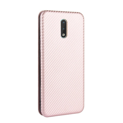 Carbon Fiber Texture Magnetic Horizontal Flip TPU + PC + PU Leather Case with Card Slot, For Nokia 2.3, For Nokia 7.2 & 6.2, For TCL 10 Pro, For TCL 10 Lite