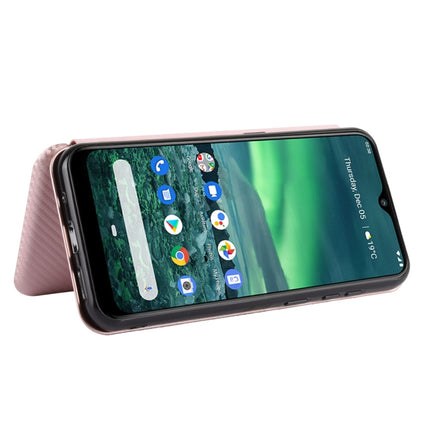Carbon Fiber Texture Magnetic Horizontal Flip TPU + PC + PU Leather Case with Card Slot, For Nokia 2.3, For Nokia 7.2 & 6.2, For TCL 10 Pro, For TCL 10 Lite