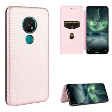 Carbon Fiber Texture Magnetic Horizontal Flip TPU + PC + PU Leather Case with Card Slot, For Nokia 2.3, For Nokia 7.2 & 6.2, For TCL 10 Pro, For TCL 10 Lite