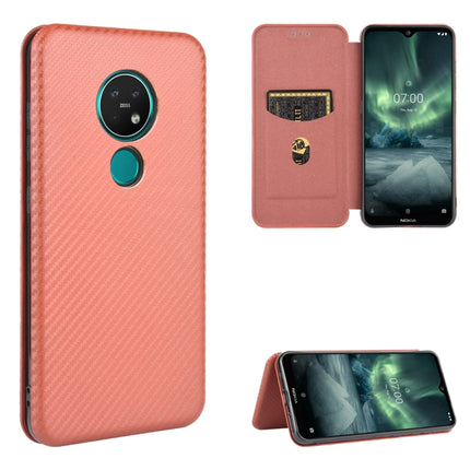 Carbon Fiber Texture Magnetic Horizontal Flip TPU + PC + PU Leather Case with Card Slot, For Nokia 2.3, For Nokia 7.2 & 6.2, For TCL 10 Pro, For TCL 10 Lite
