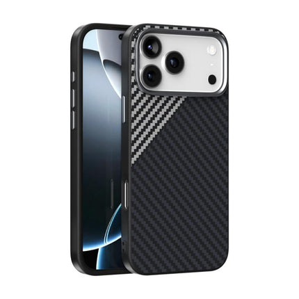 ABEEL C Carbon Fiber Series 6D Micro Relief MagSafe Phone Case, For iPhone 18 Pro / 17 Pro, For iPhone 18 Pro Max / 17 Pro Max, For iPhone 17e / 16e, For iPhone 17, For iPhone Air, For iPhone 16 Pro Max