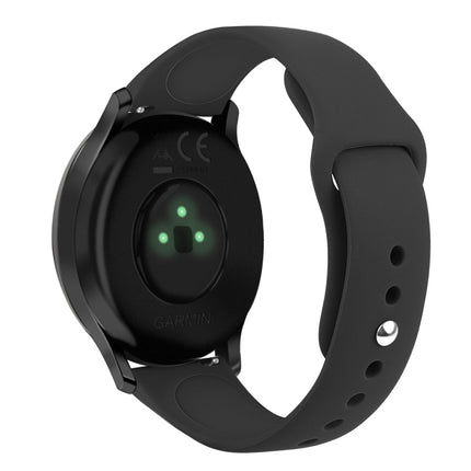 Solid Color Reverse Buckle Silicone Strap, Size: Small Code, For Garmin Vivoactive 3 / Vivomove HR