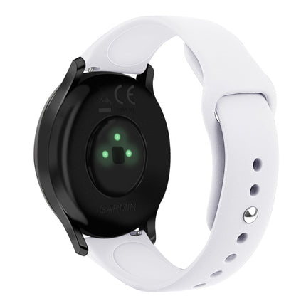 Solid Color Reverse Buckle Silicone Strap, Size: Small Code, For Garmin Vivoactive 3 / Vivomove HR