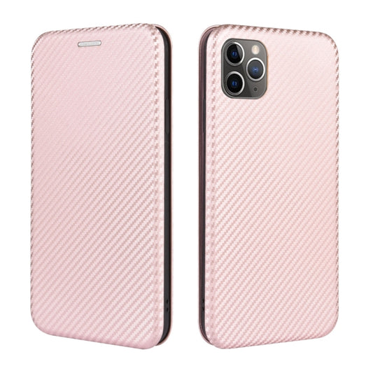 Carbon Fiber Texture Magnetic Horizontal Flip TPU + PC + PU Leather Case with Card Slot, For iPhone 11 Pro, For iPhone 6 / 6s, For iPhone 6 Plus / 6s Plus, For iPhone 11 Pro Max, For iPhone 11, For iPhone 12 mini