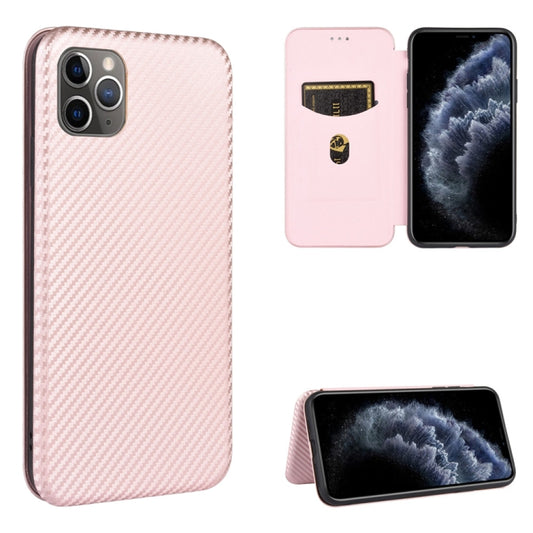 Carbon Fiber Texture Magnetic Horizontal Flip TPU + PC + PU Leather Case with Card Slot, For iPhone 11 Pro, For iPhone 6 / 6s, For iPhone 6 Plus / 6s Plus, For iPhone 11 Pro Max, For iPhone 11, For iPhone 12 mini