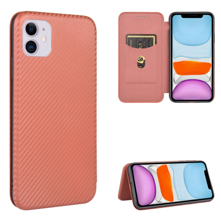 Magnetische Horizontal-Flip-Hülle aus TPU + PC + PU-Leder mit Kohlefaserstruktur und Kartensteckplatz, für iPhone 12/12 Pro, für iPhone 12 Pro Max, für iPhone 7/8/SE 2020/SE 2022, für iPhone 7 Plus/8 Plus, für iPhone XR, für iPhone XS Max