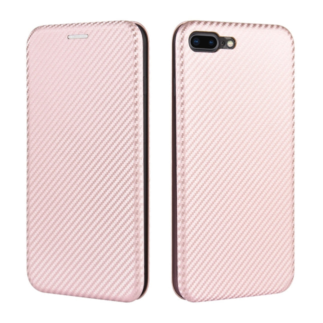 Magnetische Horizontal-Flip-Hülle aus TPU + PC + PU-Leder mit Kohlefaserstruktur und Kartensteckplatz für das iPhone X / XS