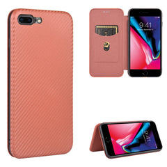 Carbon Fiber Texture Magnetic Horizontal Flip TPU + PC + PU Leather Case with Card Slot, For iPhone 12 / 12 Pro, For iPhone 12 Pro Max, For iPhone 7 / 8 / SE 2020 / SE 2022, For iPhone 7 Plus / 8 Plus, For iPhone XR, For iPhone XS Max