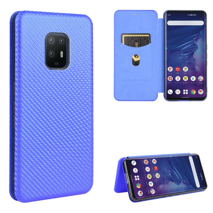 Carbon Fiber Texture Magnetic Horizontal Flip TPU + PC + PU Leather Case with Card Slot, For Fujitsu Arrows 5G (F-51A), For Fujitsu Arrows Be4 (F-41A), For Fujitsu Arrows RX (Arrows M05), For Fujitsu Arrows U / 801FJ / Arrows J
