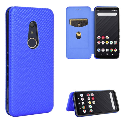 Carbon Fiber Texture Magnetic Horizontal Flip TPU + PC + PU Leather Case with Card Slot, For Fujitsu Arrows 5G (F-51A), For Fujitsu Arrows Be4 (F-41A), For Fujitsu Arrows RX (Arrows M05), For Fujitsu Arrows U / 801FJ / Arrows J