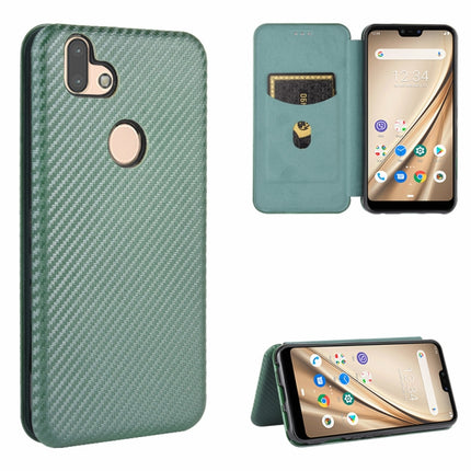Carbon Fiber Texture Magnetic Horizontal Flip TPU + PC + PU Leather Case with Card Slot, For Fujitsu Arrows 5G (F-51A), For Fujitsu Arrows Be4 (F-41A), For Fujitsu Arrows RX (Arrows M05), For Fujitsu Arrows U / 801FJ / Arrows J