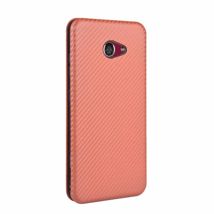 Carbon Fiber Texture Magnetic Horizontal Flip TPU + PC + PU Leather Case with Card Slot, For Kyocera Basio 4 KYV47, For Kyocera DIGNO BX, For Kyocera Katan Sumaho 2 (A001KC), For Rakuten mini
