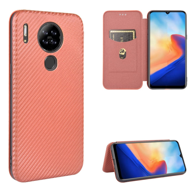 Carbon Fiber Texture Magnetic Horizontal Flip TPU + PC + PU Leather Case with Card Slot, For Blackview A80, For Blackview A80 Pro, For Oukitel C19, For Blackview BV5500 / BV5500 Pro / BV5500 Plus