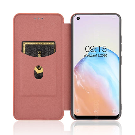 Carbon Fiber Texture Magnetic Horizontal Flip TPU + PC + PU Leather Case with Card Slot, For Oukitel C18 Pro, For Oukitel C17 / C17 Pro, For Sharp Aquos R5G, For Sharp Aquos Sense3 Plus SH-RM11