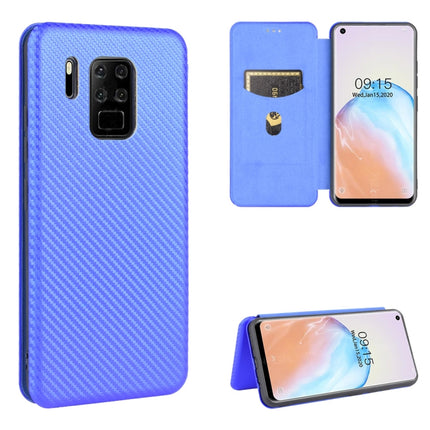 Carbon Fiber Texture Magnetic Horizontal Flip TPU + PC + PU Leather Case with Card Slot, For Oukitel C18 Pro, For Oukitel C17 / C17 Pro, For Sharp Aquos R5G, For Sharp Aquos Sense3 Plus SH-RM11