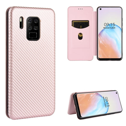 Carbon Fiber Texture Magnetic Horizontal Flip TPU + PC + PU Leather Case with Card Slot, For Oukitel C18 Pro, For Oukitel C17 / C17 Pro, For Sharp Aquos R5G, For Sharp Aquos Sense3 Plus SH-RM11