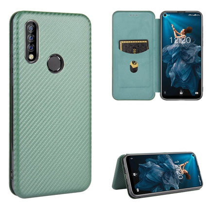 Carbon Fiber Texture Magnetic Horizontal Flip TPU + PC + PU Leather Case with Card Slot, For Oukitel C18 Pro, For Oukitel C17 / C17 Pro, For Sharp Aquos R5G, For Sharp Aquos Sense3 Plus SH-RM11