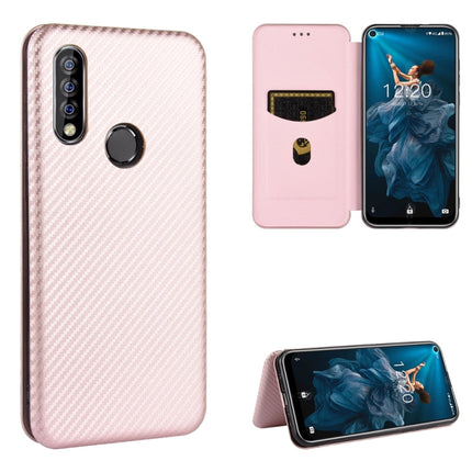 Carbon Fiber Texture Magnetic Horizontal Flip TPU + PC + PU Leather Case with Card Slot, For Oukitel C18 Pro, For Oukitel C17 / C17 Pro, For Sharp Aquos R5G, For Sharp Aquos Sense3 Plus SH-RM11