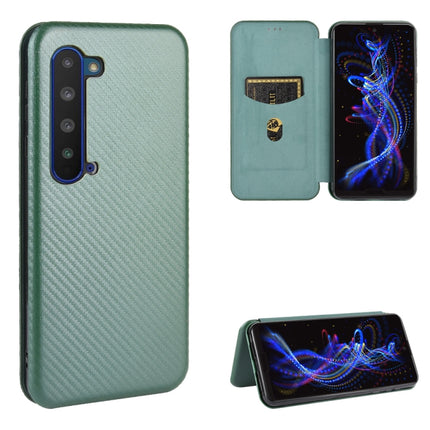 Carbon Fiber Texture Magnetic Horizontal Flip TPU + PC + PU Leather Case with Card Slot, For Oukitel C18 Pro, For Oukitel C17 / C17 Pro, For Sharp Aquos R5G, For Sharp Aquos Sense3 Plus SH-RM11