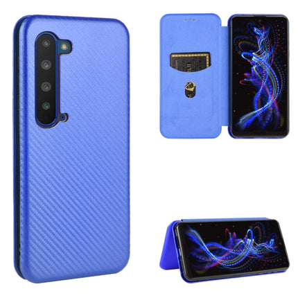 Carbon Fiber Texture Magnetic Horizontal Flip TPU + PC + PU Leather Case with Card Slot, For Oukitel C18 Pro, For Oukitel C17 / C17 Pro, For Sharp Aquos R5G, For Sharp Aquos Sense3 Plus SH-RM11