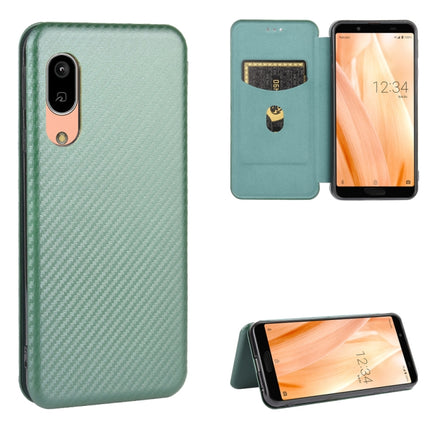 Carbon Fiber Texture Magnetic Horizontal Flip TPU + PC + PU Leather Case with Card Slot, For Sharp Aquos Sense 3 Lite, For UMIDIGI A3S, For UMIDIGI A3X, For UMIDIGI A7 Pro