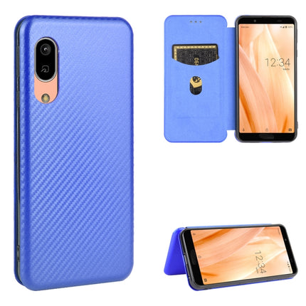 Carbon Fiber Texture Magnetic Horizontal Flip TPU + PC + PU Leather Case with Card Slot, For Sharp Aquos Sense 3 Lite, For UMIDIGI A3S, For UMIDIGI A3X, For UMIDIGI A7 Pro