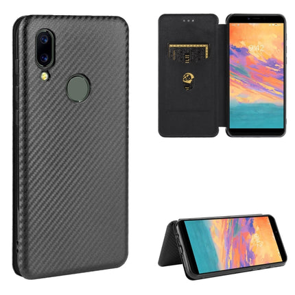 Carbon Fiber Texture Magnetic Horizontal Flip TPU + PC + PU Leather Case with Card Slot, For Sharp Aquos Sense 3 Lite, For UMIDIGI A3S, For UMIDIGI A3X, For UMIDIGI A7 Pro