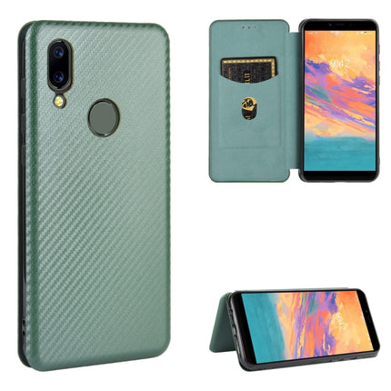 Carbon Fiber Texture Magnetic Horizontal Flip TPU + PC + PU Leather Case with Card Slot, For Sharp Aquos Sense 3 Lite, For UMIDIGI A3S, For UMIDIGI A3X, For UMIDIGI A7 Pro