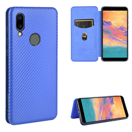 Carbon Fiber Texture Magnetic Horizontal Flip TPU + PC + PU Leather Case with Card Slot, For Sharp Aquos Sense 3 Lite, For UMIDIGI A3S, For UMIDIGI A3X, For UMIDIGI A7 Pro