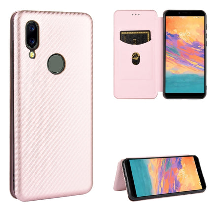 Carbon Fiber Texture Magnetic Horizontal Flip TPU + PC + PU Leather Case with Card Slot, For Sharp Aquos Sense 3 Lite, For UMIDIGI A3S, For UMIDIGI A3X, For UMIDIGI A7 Pro