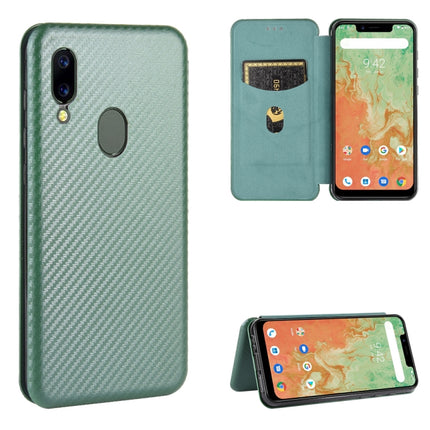 Carbon Fiber Texture Magnetic Horizontal Flip TPU + PC + PU Leather Case with Card Slot, For Sharp Aquos Sense 3 Lite, For UMIDIGI A3S, For UMIDIGI A3X, For UMIDIGI A7 Pro