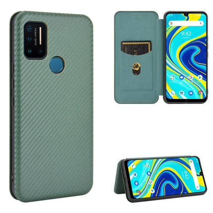 Carbon Fiber Texture Magnetic Horizontal Flip TPU + PC + PU Leather Case with Card Slot, For Sharp Aquos Sense 3 Lite, For UMIDIGI A3S, For UMIDIGI A3X, For UMIDIGI A7 Pro