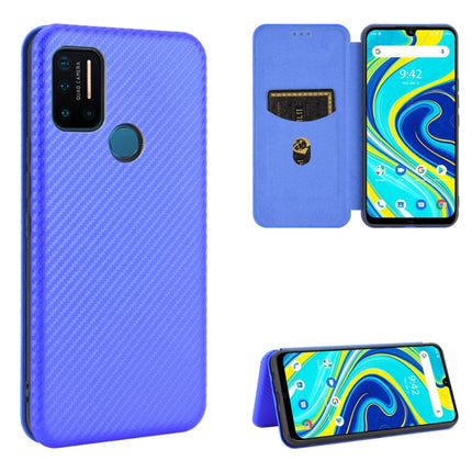 Carbon Fiber Texture Magnetic Horizontal Flip TPU + PC + PU Leather Case with Card Slot, For Sharp Aquos Sense 3 Lite, For UMIDIGI A3S, For UMIDIGI A3X, For UMIDIGI A7 Pro