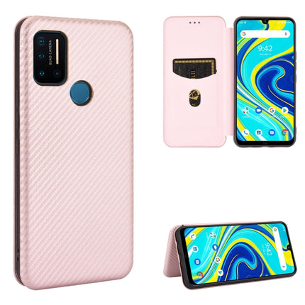 Carbon Fiber Texture Magnetic Horizontal Flip TPU + PC + PU Leather Case with Card Slot, For Sharp Aquos Sense 3 Lite, For UMIDIGI A3S, For UMIDIGI A3X, For UMIDIGI A7 Pro