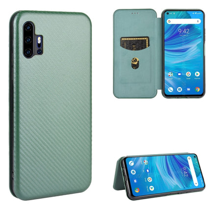Carbon Fiber Texture Magnetic Horizontal Flip TPU + PC + PU Leather Case with Card Slot, For UMIDIGI F2, For UMIDIGI Power 3, For UMIDIGI S5 Pro