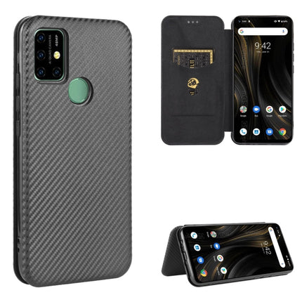 Carbon Fiber Texture Magnetic Horizontal Flip TPU + PC + PU Leather Case with Card Slot, For UMIDIGI F2, For UMIDIGI Power 3, For UMIDIGI S5 Pro