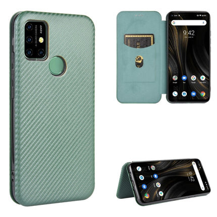 Carbon Fiber Texture Magnetic Horizontal Flip TPU + PC + PU Leather Case with Card Slot, For UMIDIGI F2, For UMIDIGI Power 3, For UMIDIGI S5 Pro