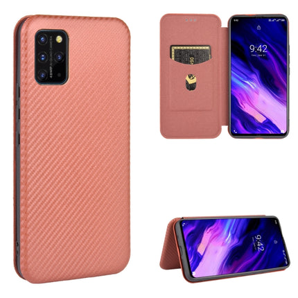 Carbon Fiber Texture Magnetic Horizontal Flip TPU + PC + PU Leather Case with Card Slot, For UMIDIGI F2, For UMIDIGI Power 3, For UMIDIGI S5 Pro