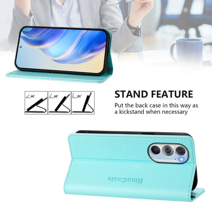 RC01 Dual-Folded Magnetic Suction RFID Leather Phone Case, For Motorola Edge 30 Pro / Edge X30, For Motorola Edge S30 / Moto G200 5G