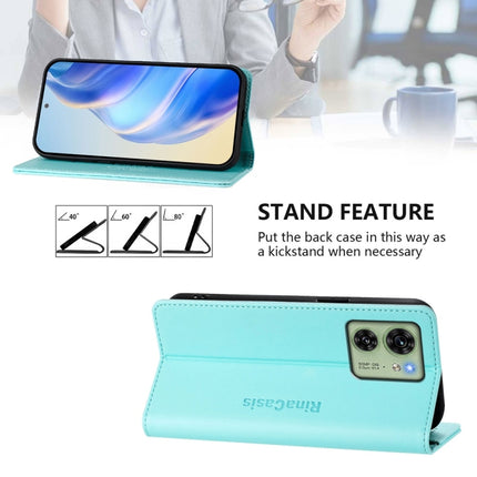 RC01 Dual-Folded Magnetic Suction RFID Leather Phone Case, For Motorola Edge 40 / Edge 2023 US, For Motorola Edge 40 Neo, For Motorola Edge+ 2023 / Edge 40 Pro