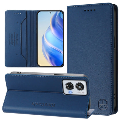 RC01 Dual-Folded Magnetic Suction RFID Leather Phone Case, For Motorola Edge 50 Ultra / X50 Ultra, For Motorola Edge 50 Pro, For Motorola Edge 50 Fusion