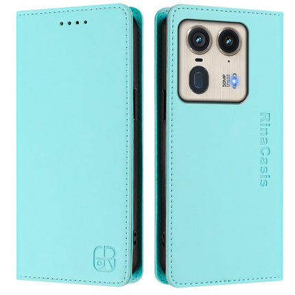 RC01 Dual-Folded Magnetic Suction RFID Leather Phone Case, For Motorola Edge 50 Ultra / X50 Ultra, For Motorola Edge 50 Pro, For Motorola Edge 50 Fusion