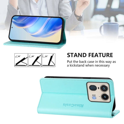 RC01 Dual-Folded Magnetic Suction RFID Leather Phone Case, For Motorola Edge 50 Ultra / X50 Ultra, For Motorola Edge 50 Pro, For Motorola Edge 50 Fusion