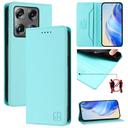 RC01 Dual-Folded Magnetic Suction RFID Leather Phone Case, For Motorola Moto G17 4G / G17 Power 4G, For Motorola Signature 5G, For Motorola Moto G67 Power 5G